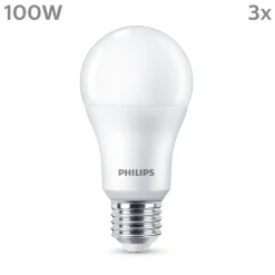 LED-pære E27 13 W 1.521lm 2.700 K mat 3^Philips Discount