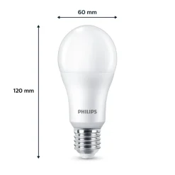 LED-pære E27 13 W 1.521lm 2.700 K mat 3^Philips Discount