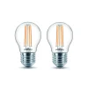 Philips Filament Pære>LED-pære E27 P45 4,3 W filament 2.700 K, 2