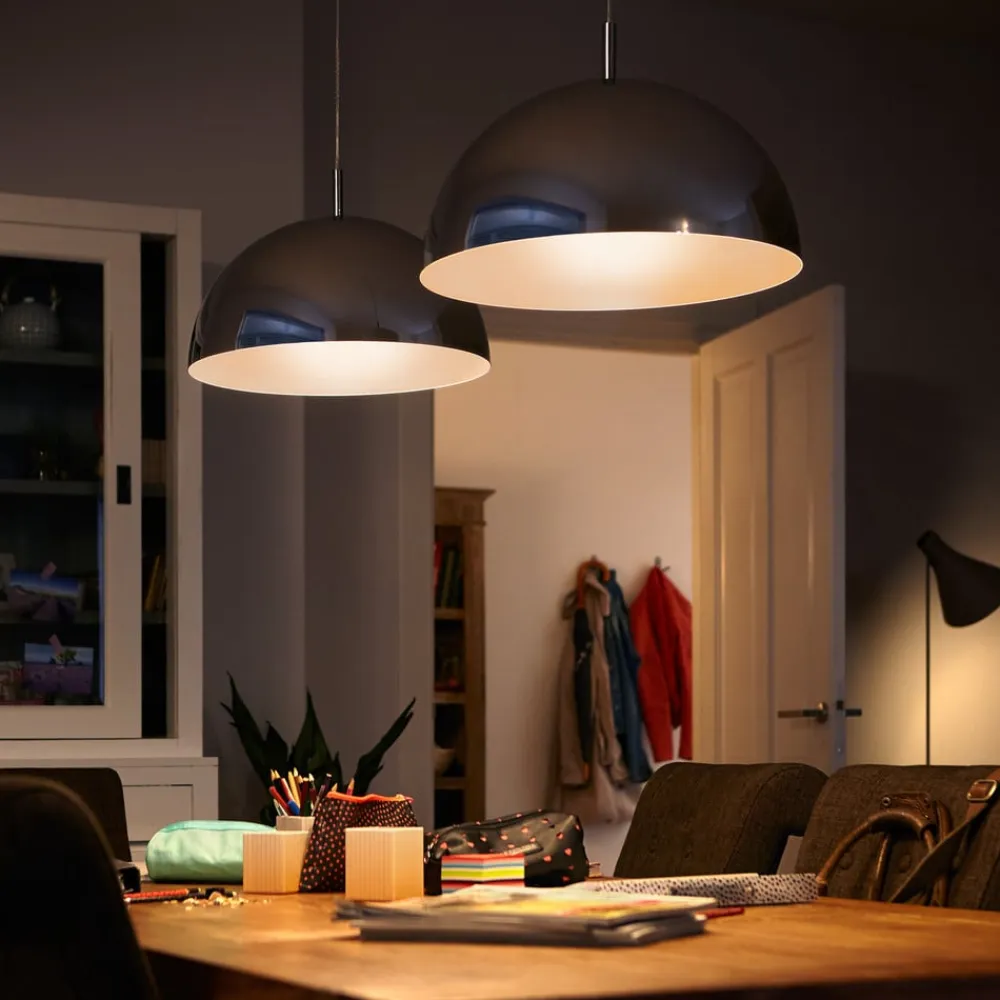 Philips Led Pærer>LED-pære E27 P45 4,3 W 2.700K opal 2 stk