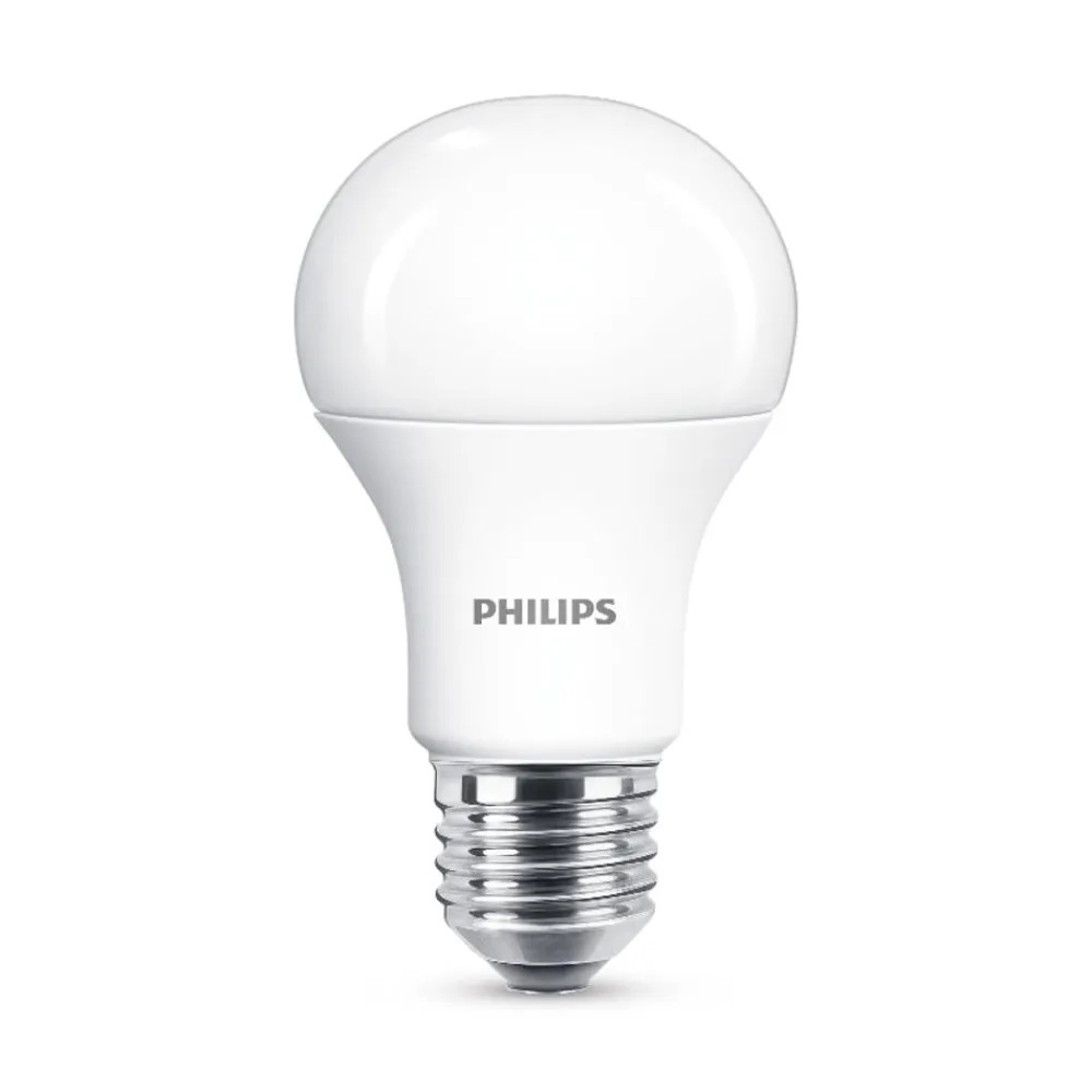 LED-pære E27 10,5W 2.700 K opal, 2 stk^Philips Clearance