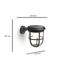 LED-solcellvæglampe Radii^Philips Outlet