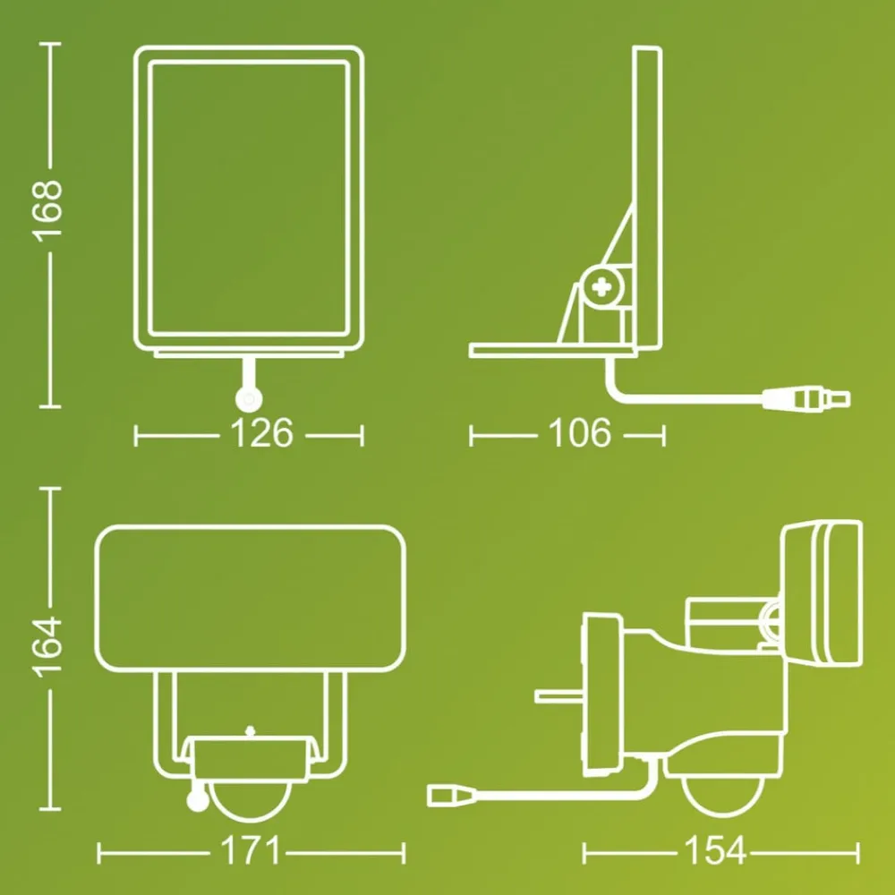 Philips Solcelle Lampe Med Sensor|Solcellelamper>LED-udendørs spotlampe Tylus, hvid, 5.000 K, sensor