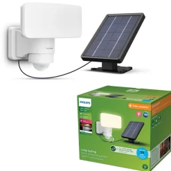 LED-udendørs spotlampe Tylus, hvid, 3.000 K, sensor^Philips Clearance