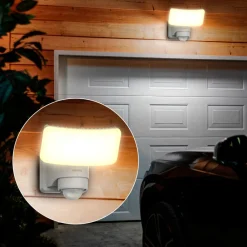 LED-udendørs spotlampe Tylus, hvid, 3.000 K, sensor^Philips Clearance