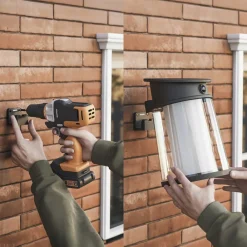 Philips LED-udendørs væglampe Juda UE, sensor, IP44