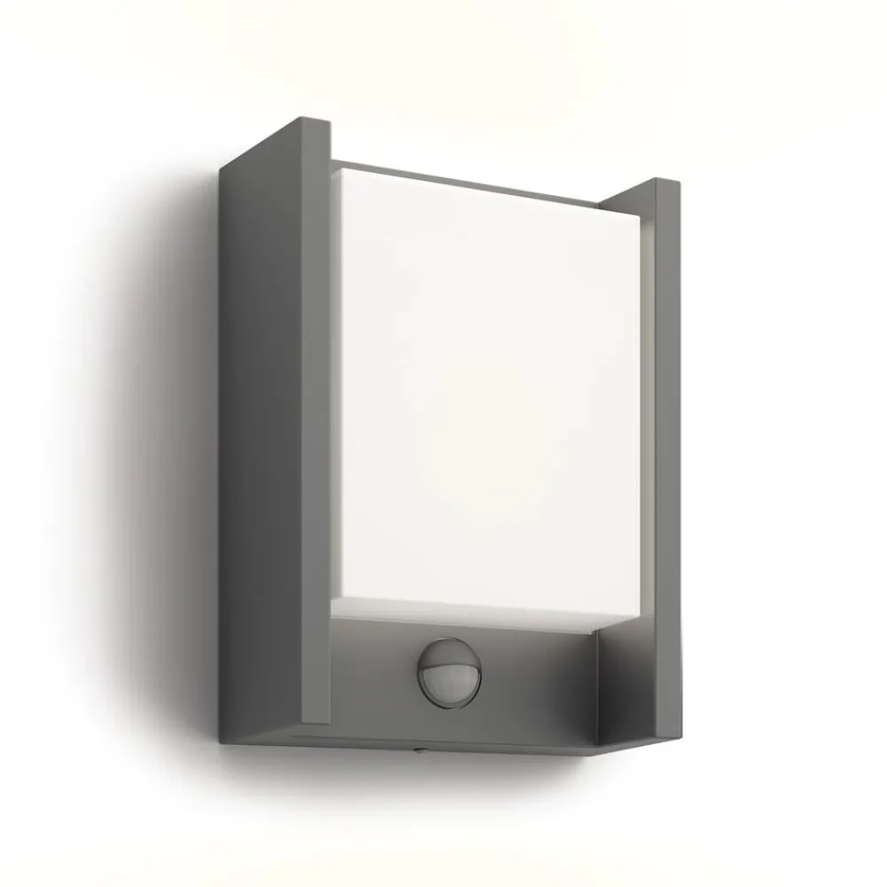 Philips LED-væglampe Arbour UE, 2-pak, sensor, 2.700 K