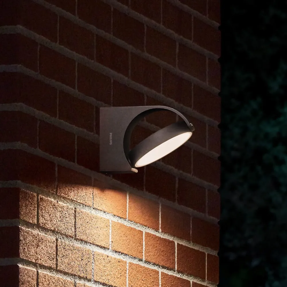 Mimosa udendørs LED-væglampe, justerbar^Philips Hot