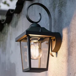 Philips myGarden Buzzard udendørs væglampe sort