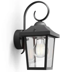 Philips myGarden Buzzard udendørs væglampe sort