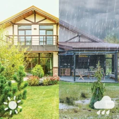 solcelle-væglampe Camill, sort/klar, Ø 14 cm^Philips Outlet