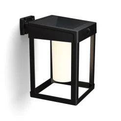 solcelle-væglampe Camill sort/hvid 14 x 14 cm^Philips Best