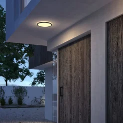 Philips SuperSlim LED IP54 Ø 25 cm 2.700 K sort