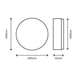 Philips Arbejdsrum/Kontor|Loftlamper>SuperSlim loftlampe 2.700K Ø42cm hvid