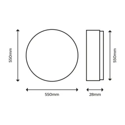 Philips Arbejdsrum/Kontor|Loftlamper>SuperSlim loftlampe 2.700K Ø54cm hvid