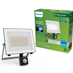 udendørs LED-spot Lois UE Sensor, 24 W, 5.000 K IP65^Philips