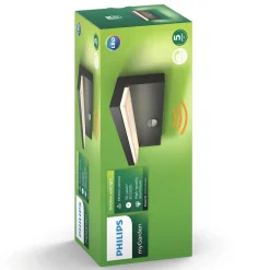 udendørs LED-væglampe Bustan Sensor 2.700 K^Philips Online