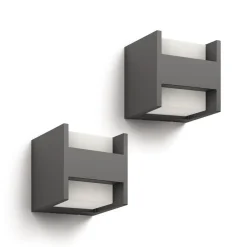 udendørs LED-væglampe Arbour UE 2-sæt 2 lyskilder 2700 K^Philips Sale