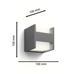 udendørs LED-væglampe Arbour UE 2-sæt 2 lyskilder 2700 K^Philips Sale