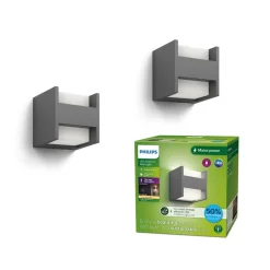 udendørs LED-væglampe Arbour UE 2-sæt 2 lyskilder 2700 K^Philips Sale