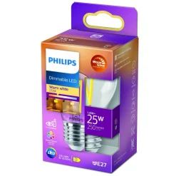 WarmGlow LED-pære E27 P45 2,5 W klar^Philips Sale