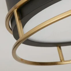 Phoenix loftslampe, Ø 30 cm, sort/messing, IP44^Searchlight Online