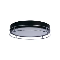 Searchlight Phoenix loftslampe, Ø 40 cm, sort/krom, IP44