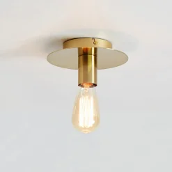 Piatto loftlampe med E27-fatning, messing^Markslöjd Outlet