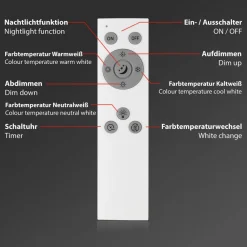Piatto S WiFi LED-loftlampe Bluetooth CCT fjernb.^Briloner Discount