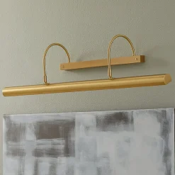 Knapstein PICTURE lang gallerilampe mat messing