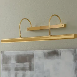 Knapstein PICTURE lang gallerilampe poleret messing