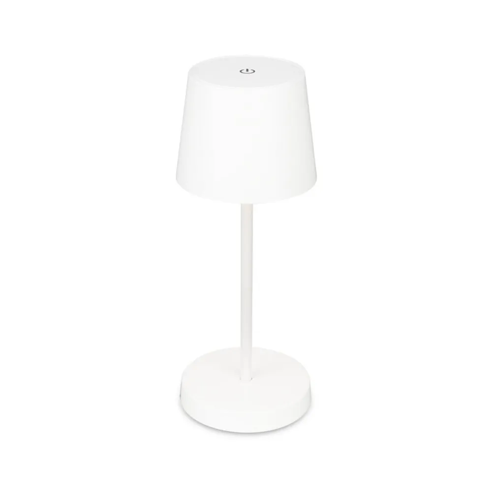 Briloner Piha LED-bordlampe med genopladeligt batteri, hvid