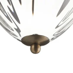 Searchlight Pineapple pendellampe, antik messing