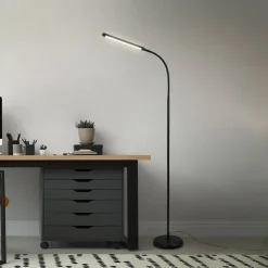 Briloner Pivaz LED-gulvlampe justerbar berøringsdæmper sort