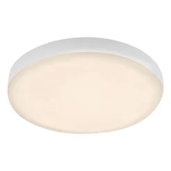 Briloner Plat LED-indbygningsspot, hvid, Ø 10 cm, 3.000K