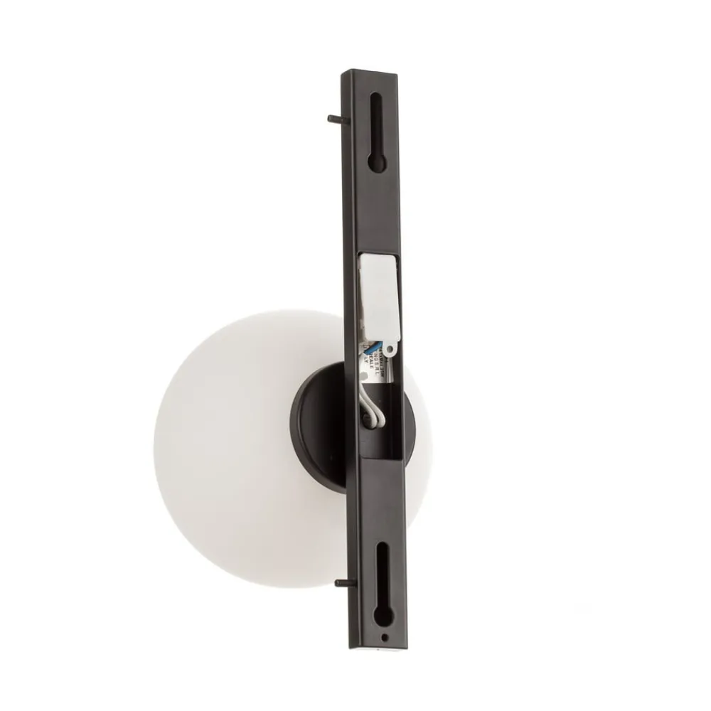 Eco-Light Pluto væglampe, 1 lyskilde, sort/hvid, afbryder