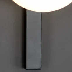 Eco-Light Pluto væglampe, 1 lyskilde, sort/hvid, afbryder