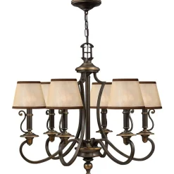 Plymouth lysekrone, 6 lyskilder^HINKLEY Online