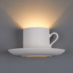 Lindby Pocillo malbar væglampe i gips