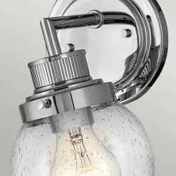 Quintiesse Poppy væglampe til badeværelset, 1 lyskilde, krom