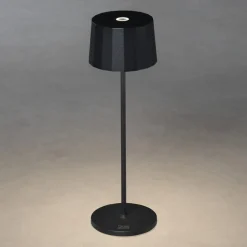 Konstsmide Positano LED-bordlampe til udendørs brug, sort