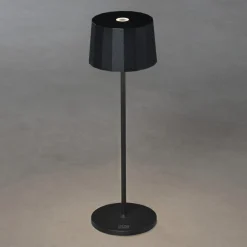 Konstsmide Positano LED-bordlampe til udendørs brug, sort