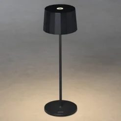 Konstsmide Positano LED-bordlampe til udendørs brug, sort