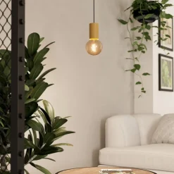 Pozueta 1 hængelampe, 1 lyskilde, sort/brun^EGLO Discount