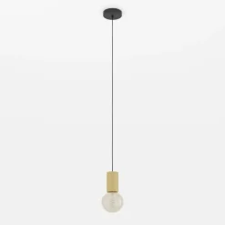 Pozueta 1 hængelampe, 1 lyskilde, sort/brun^EGLO Discount