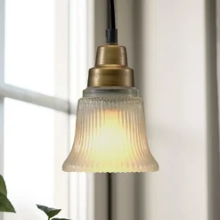 Emmi hængelampe, antik messingfarve, Ø 12 cm^PR Home Online