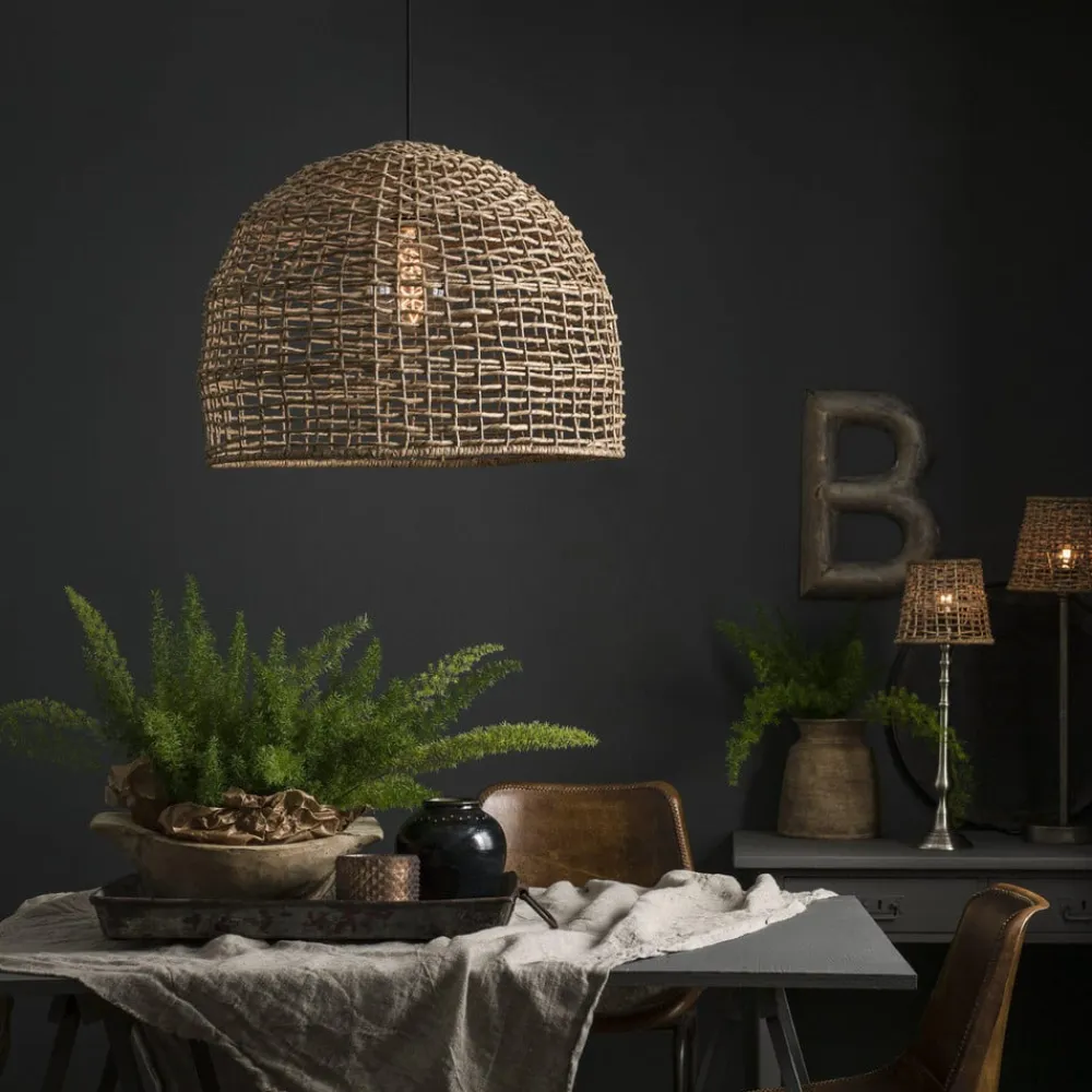 PR Home Pendellamper|Pendellamper>Hængelampe Cebu, Ø 46 cm, Lampakanay-skærm, IP20