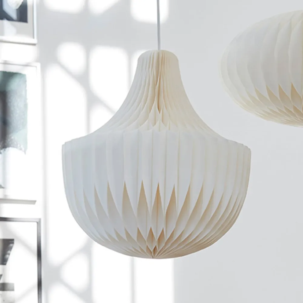 hængelampe Vicky, hvid, papir, Ø 40 cm, 3 x E14^PR Home Clearance