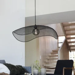 PR Home Pendellamper>Hængelampe Vivi, Ø 79 cm, sort, metal