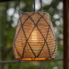 PR Home Udendørs Pendellamper|Terrassebelysning>Lollo udendørs pendel, naturligt rattan-look, Ø 28 cm